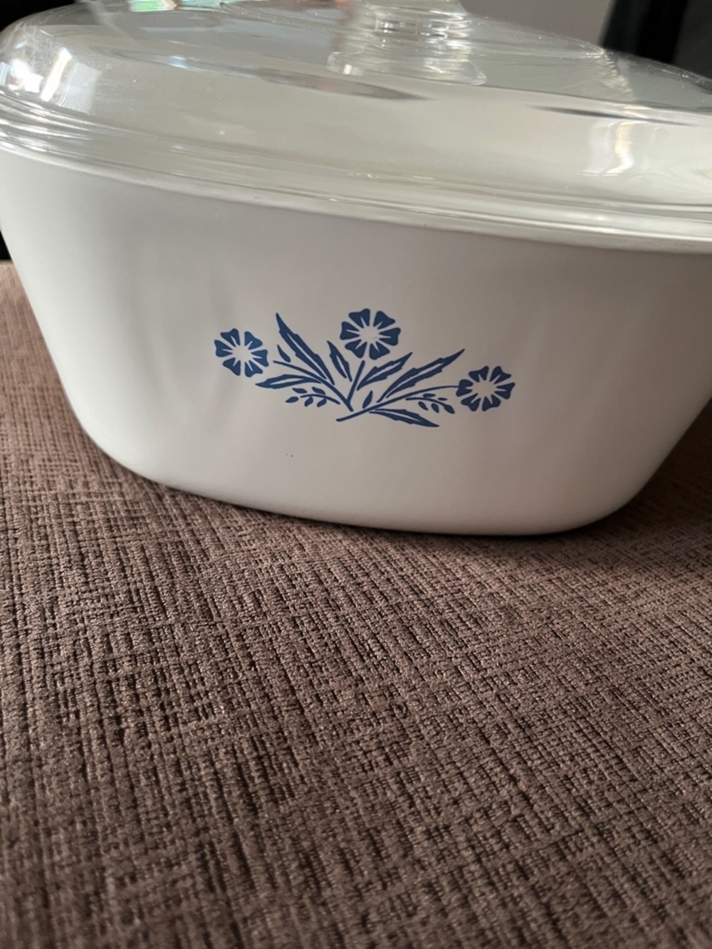 Corningware White Square Baking Dish with Logo Stamp